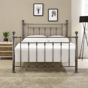 Limelight Libra Black Chrome Metal Bed