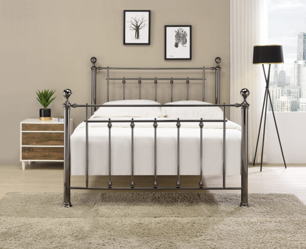 Limelight Libra Black Chrome Metal Bed