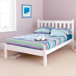Shaker Low Foot End White Bedstead