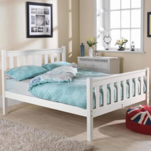 Shaker High Foot End White Bedstead