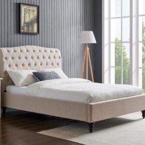 Limelight Rosa Upholstered Bed Natural