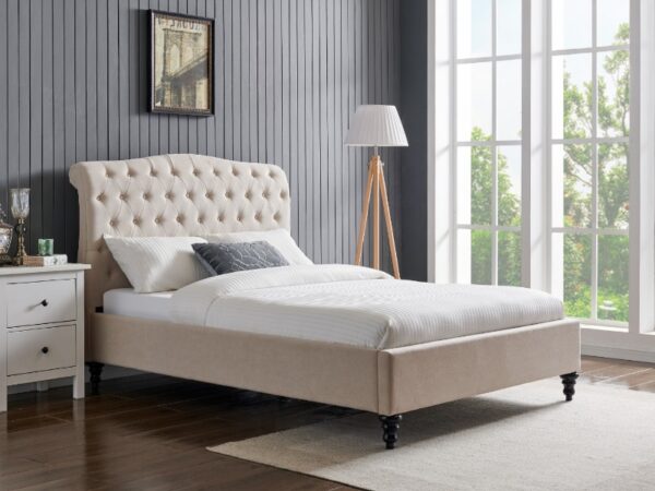 Limelight Rosa Upholstered Bed Natural